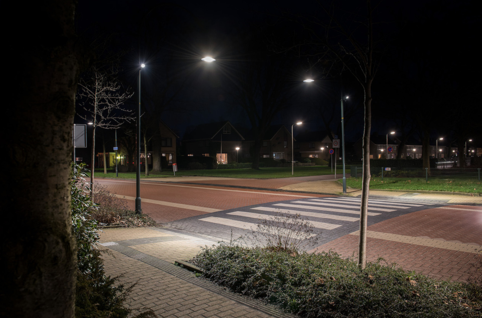 Lightronics PRUNUS D armaturen bij een oversteekplaats in Drachten