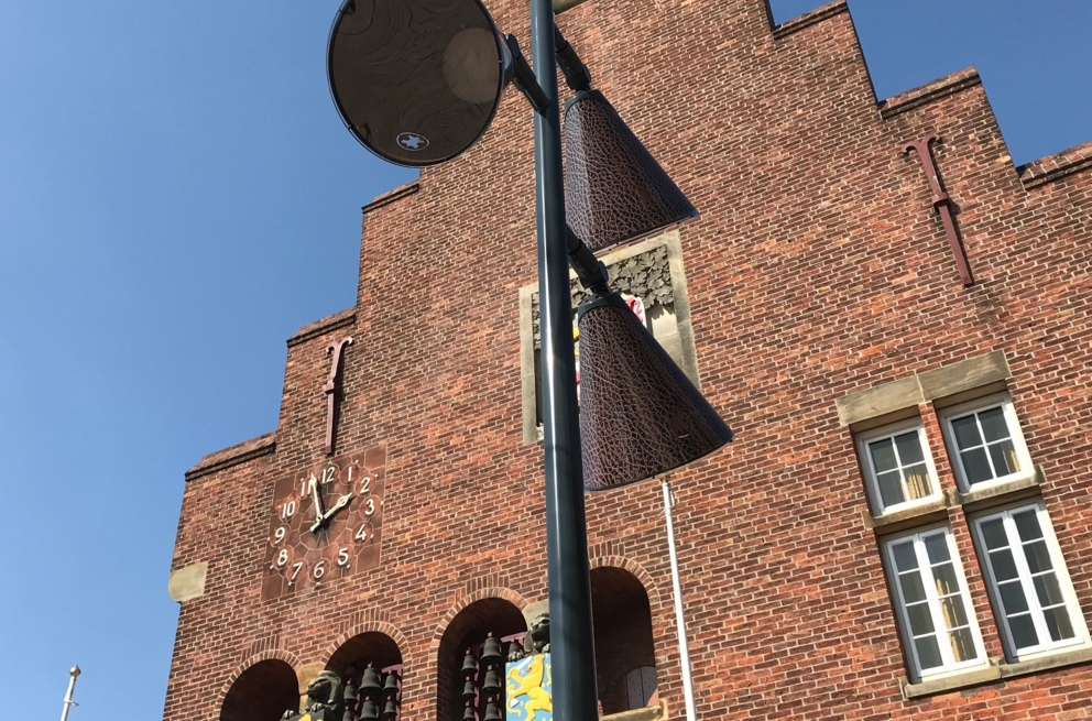 Lightronics Royal Leather armatuur op vernieuwde stadsplein in Waalwijk