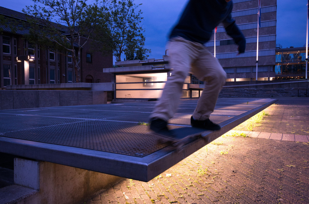 Lightronics Satego armaturen op het stadshuisplein in eindhoven