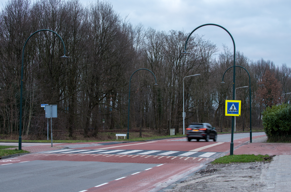 Lightronics PRUNUS D armaturen bij een oversteekplaats in Drachten