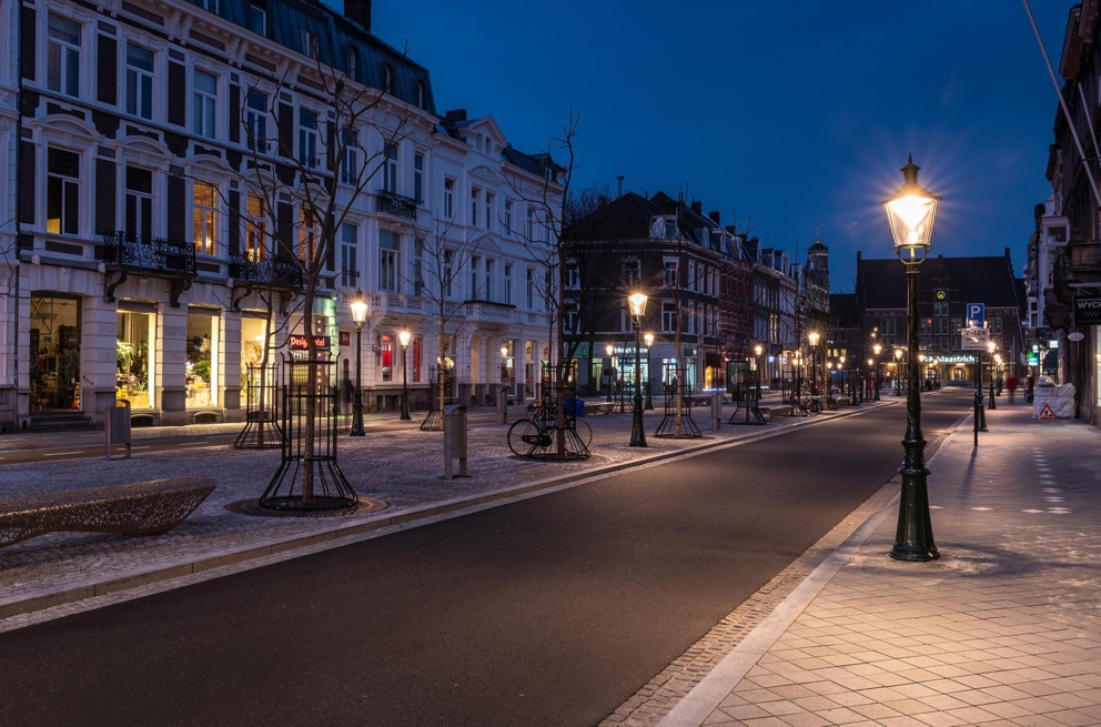 Lightronics OMA armaturen in de binnenstad van Maastricht