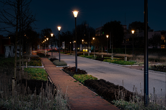 Lightronics PRUNUS A2 armaturen in woonstraat Gildestraat in Heerhugowaard