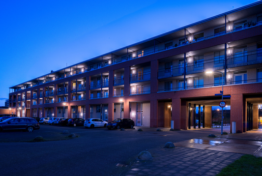 Lightronics WPV armaturen in een appartementencomplex aan de Perserij in Tiel