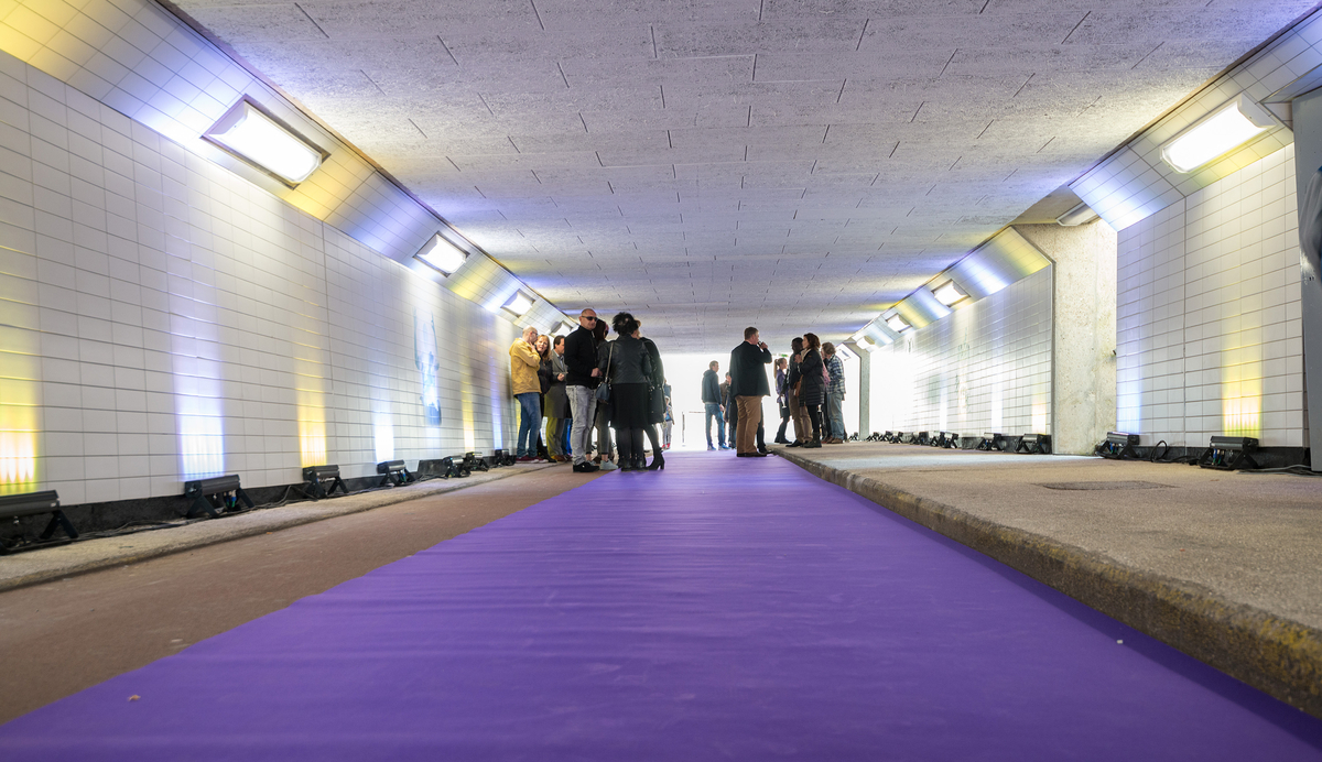 Lightronics opening tunnel in Weesp