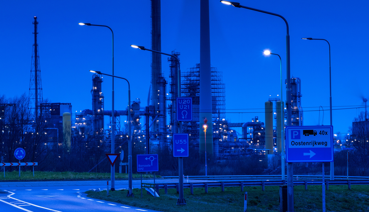 Lightronics BRISA en BRISA PLUS armaturen langs de provinciale weg in Borsele