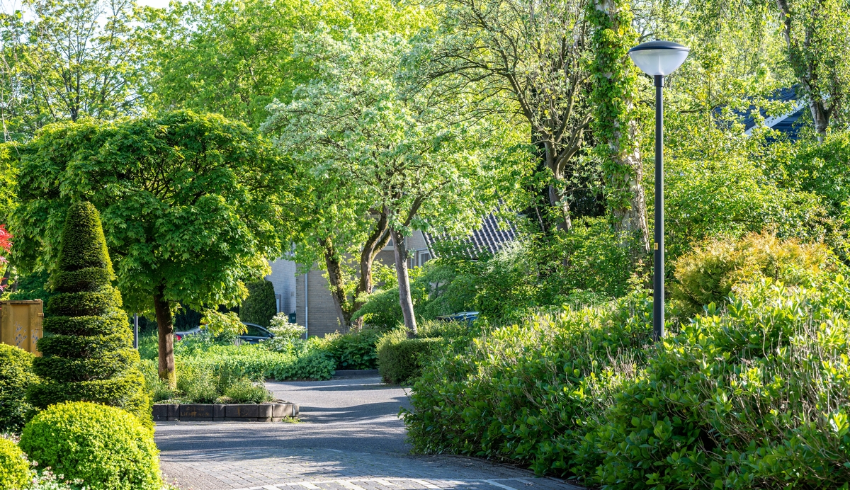 Lightronics CEDER A2 armaturen langs in weg in het Fabritiuspark in Heerhugowaard