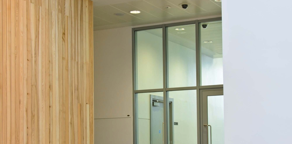 Lightronics LEX armatuur bij een entree Lightronics LEX armatuur bij een entree