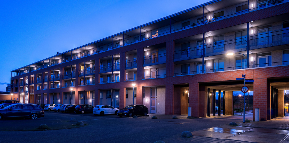 Lightronics WPV armaturen in een appartementencomplex aan de Perserij in Tiel
