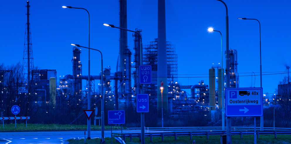 Lightronics BRISA en BRISA PLUS armaturen langs de provinciale weg in Borsele