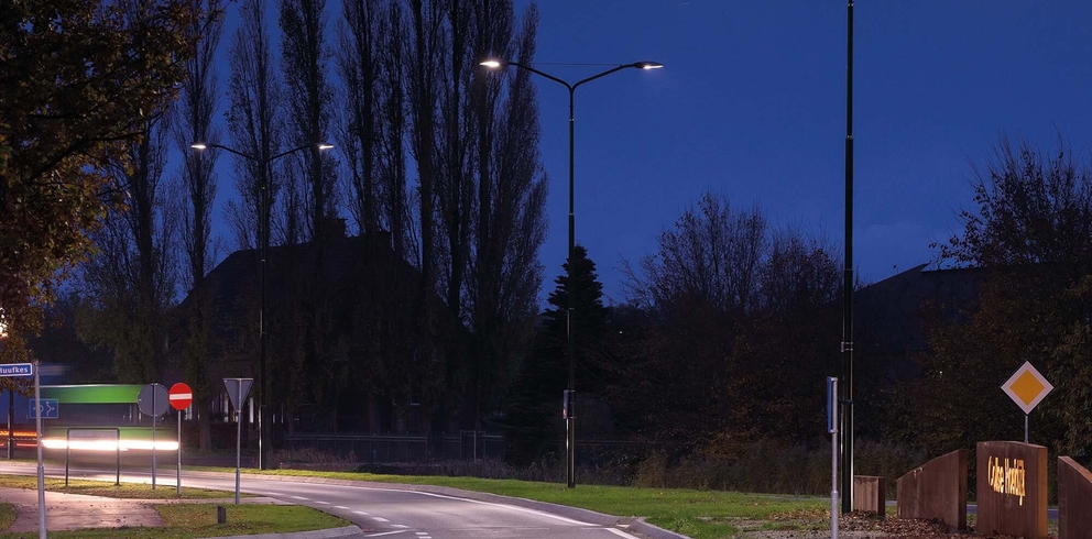 Lightronics SIROC armatuur langs een weg