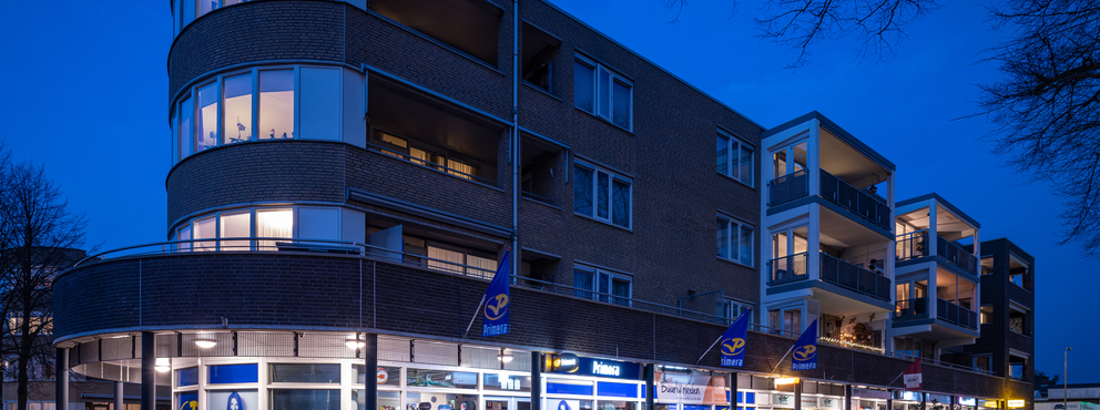 Lightronics DOTT en RINK armaturen in een appartementencomplex van Bernstein in Eerbeek