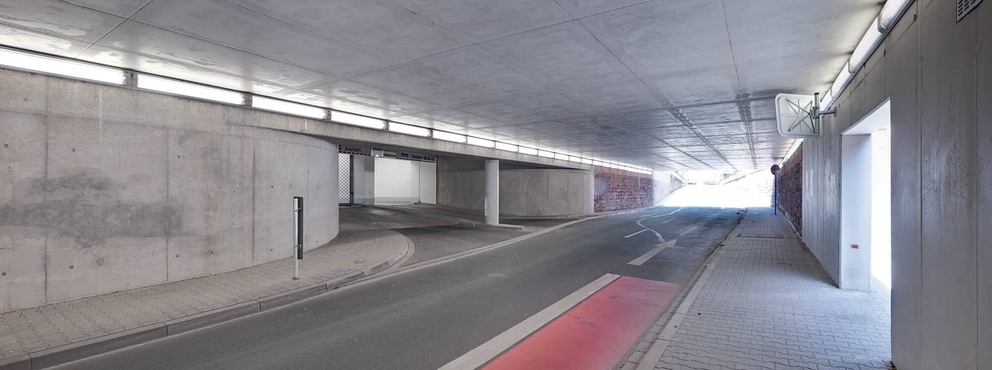 Lightronics VENTEGO armatuur in een tunnel
