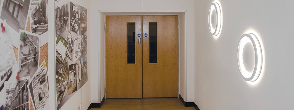 Lightronics OVIX armatuur in een appartementencomplex Lightronics OVIX armatuur in een appartementencomplex