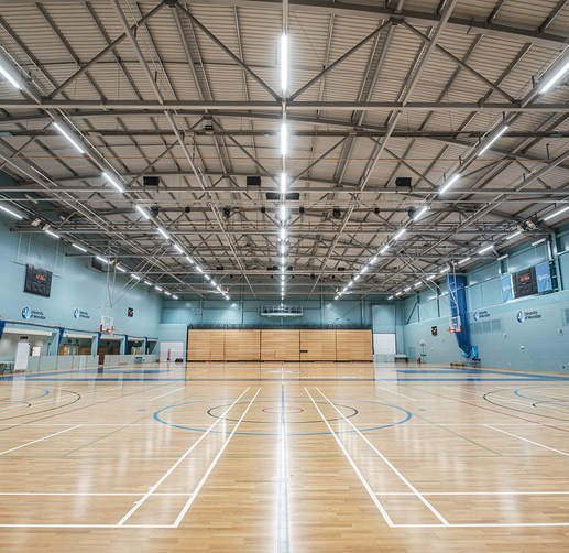 Lightronics armaturen Toepassing Sporthal