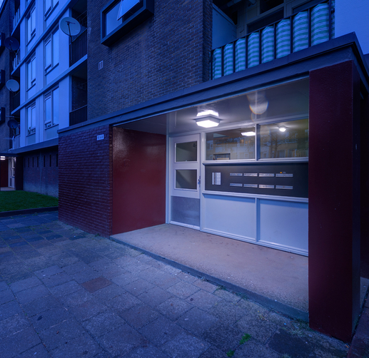 Lightronics TPB armatuur entree buiten Utrecht Mitros