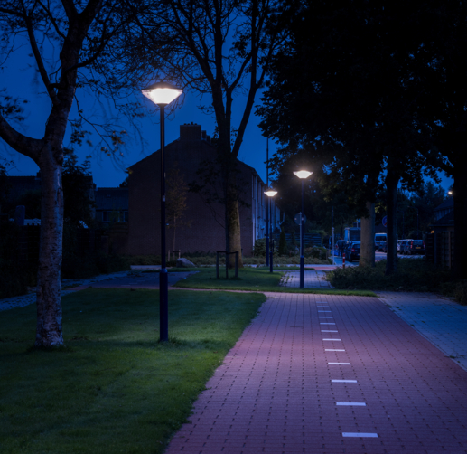 Lightronics KFK armaturen in woonstraat in Zierikzee