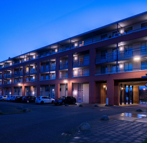 Lightronics WPV armaturen in een appartementencomplex aan de Perserij in Tiel